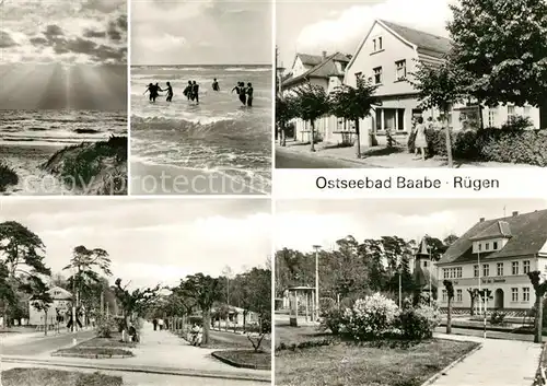 AK / Ansichtskarte Baabe Ostseebad Ruegen Strand Duenen Badespass Ortsmotive Kat. Baabe