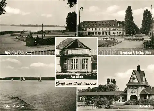 AK / Ansichtskarte Bad Saarow Seeblick Johannes Becher Platz Scharmuetzelsee Bahnhof Kat. Bad Saarow