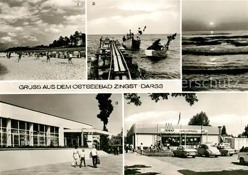 AK / Ansichtskarte Zingst Ostseebad Am Strand Am Fischerstrand FDGB Erholungsheim Claus Stoertebeker HO Kaufhalle Kat. Zingst Darss