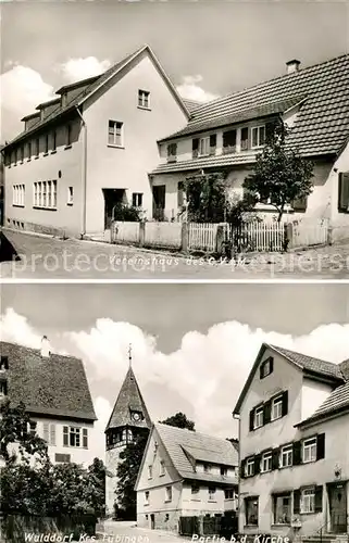 AK / Ansichtskarte Walddorf Altensteig Vereinshaus des CVJM Kirche Kat. Altensteig