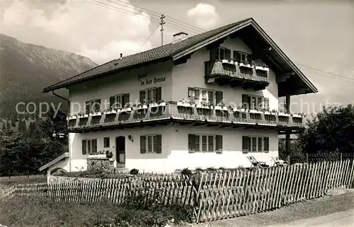 AK / Ansichtskarte Garmisch Partenkirchen Haus in der Sonne Kat. Garmisch Partenkirchen