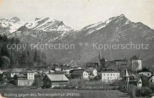 AK / Ansichtskarte Golling Salzach mit Tennengebirge Kat. Golling an der Salzach