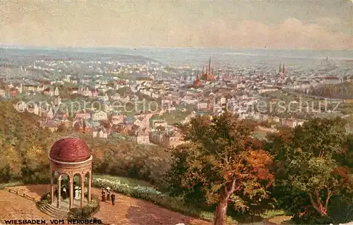 AK / Ansichtskarte Wiesbaden Blick vom Neroberg Kat. Wiesbaden