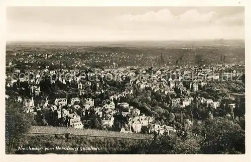 AK / Ansichtskarte Wiesbaden Blick vom Neroberg Kat. Wiesbaden