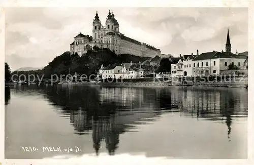 AK / Ansichtskarte Melk Donau Partie an der Donau Kat. Melk Wachau