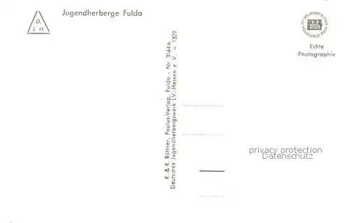 AK / Ansichtskarte Fulda Jugendherberge Kat. Fulda