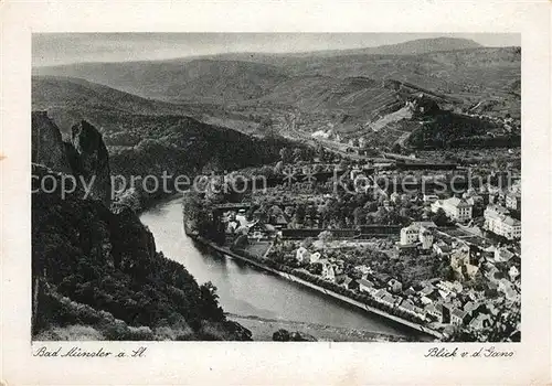 AK / Ansichtskarte Bad Muenster Stein Ebernburg Flugaufnahme Panorama Kat. Bad Muenster am Stein Ebernburg