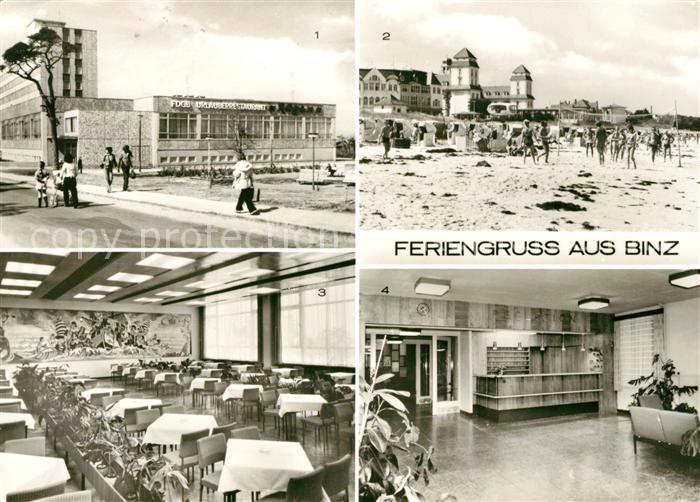 Ak Ansichtskarte Binz Ruegen Fdgb Erholungsheime Ruegen Und