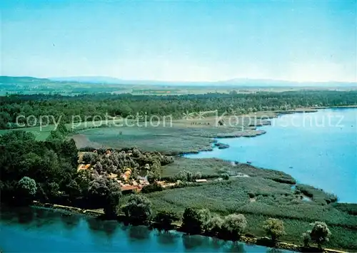 AK / Ansichtskarte Thielle Camping Riviera am Neuenburgersee Fliegeraufnahme Kat. Thielle