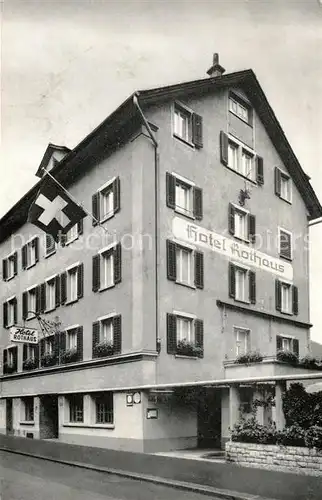 AK / Ansichtskarte Luzern LU Hotel Rothaus Kat. Luzern