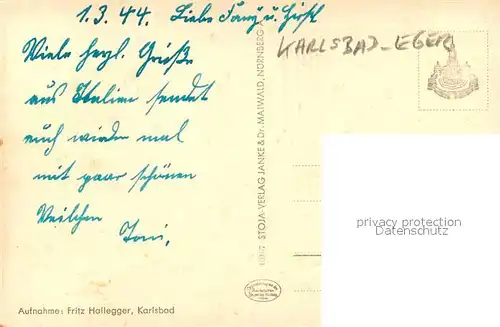 AK / Ansichtskarte Karlsbad Eger Tracht 