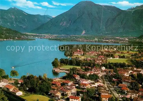 AK / Ansichtskarte Bad Wiessee Fliegeraufnahme mit Tegernsee Wallberg und Bodenschneid Kat. Bad Wiessee