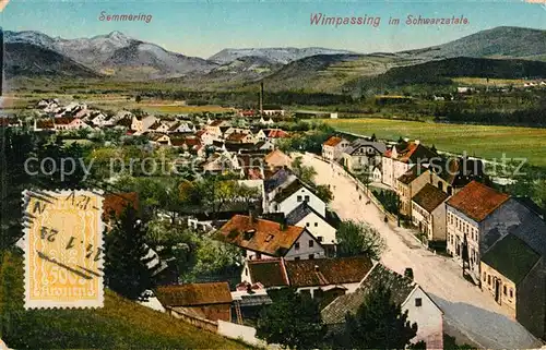 AK / Ansichtskarte Wimpassing Schwarzatale mit Semmering Kat. Wimpassing im Schwarzatale
