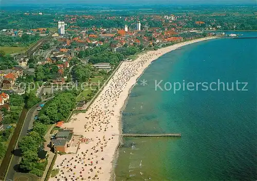 AK / Ansichtskarte Eckernfoerde Ostseebad Fliegeraufnahme Kat. Eckernfoerde