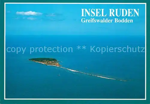 AK / Ansichtskarte Greifswalder Bodden Insel Ruden Fliegeraufnahme Kat. Greifswald