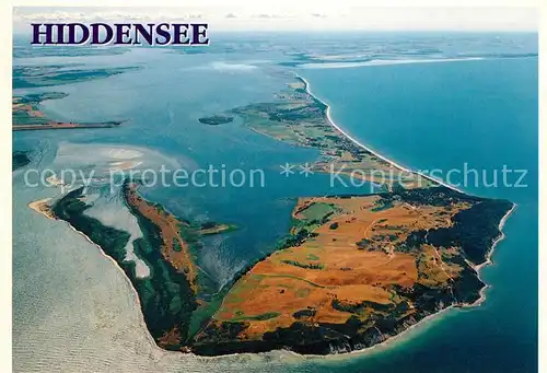 AK / Ansichtskarte Insel Hiddensee Fliegeraufnahme Nationalpark Vorpommersche Boddenlandschaft Kat. Insel Hiddensee