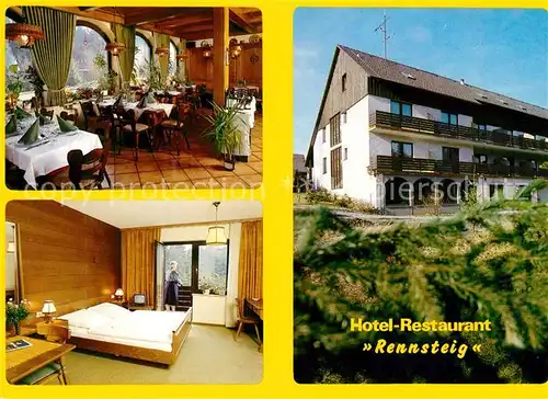 AK / Ansichtskarte Steinbach Haide Hotel Restaurant Rennsteig Gaststube Gaestezimmer Kat. Ludwigsstadt