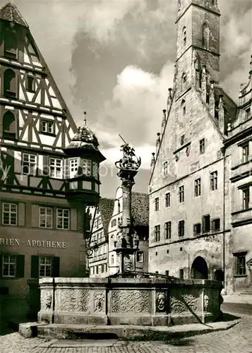 AK / Ansichtskarte Rothenburg Tauber Sankt Georgsbrunnen  Kat. Rothenburg ob der Tauber