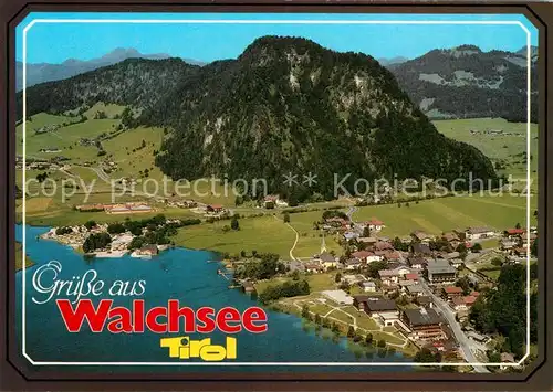 AK / Ansichtskarte Walchsee Tirol Fliegeraufnahme Kat. Walchsee