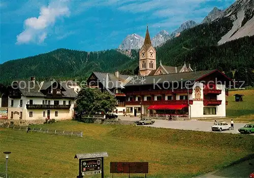 AK / Ansichtskarte Ramsau Dachstein Steiermark Evangelische Kirche Gasthof Kirchenwirt Pehab Kat. Ramsau am Dachstein