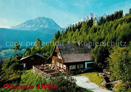 AK / Ansichtskarte Ramsau Dachstein Steiermark Jausenstation Ochsenalm Roetelstein Torstein Kat. Ramsau am Dachstein