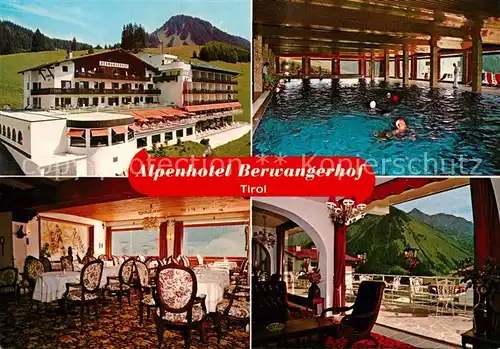 AK / Ansichtskarte Berwang Tirol Alpenhotel Berwangerhof Schwimmbad Kat. Berwang