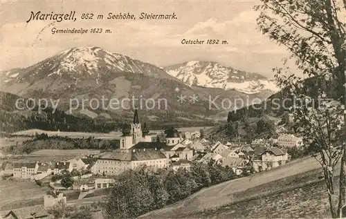 AK / Ansichtskarte Mariazell Steiermark mit Oetscher Kat. Mariazell