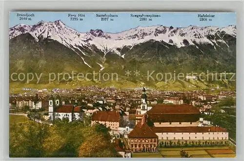 AK / Ansichtskarte Innsbruck Blick vom Berg Isel Kat. Innsbruck
