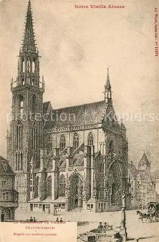 AK / Ansichtskarte Thann Haut Rhin Elsass Cathedrale  Kat. Thann