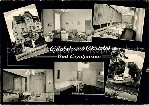 AK / Ansichtskarte Bad Oeynhausen Gaestehaus Christel Kat. Bad Oeynhausen