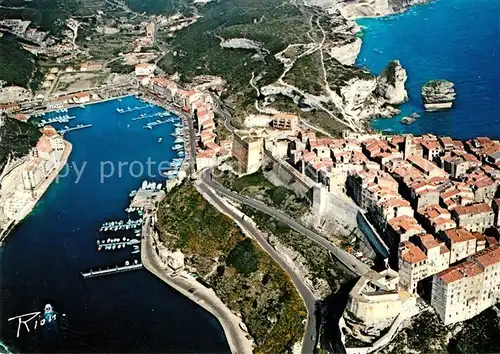 AK / Ansichtskarte Bonifacio Corse du Sud Vue aerienne Le port le grain de sable Kat. Bonifacio