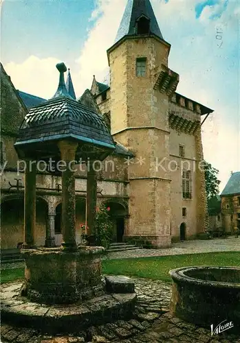 AK / Ansichtskarte Talcy Loir et Cher Premiere Cour du Chateau Le puits Kat. Talcy