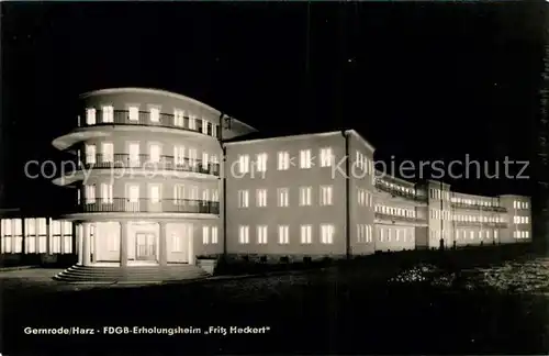 AK / Ansichtskarte Gernrode Harz Erholungsheim Fritz Heckert  Kat. Gernrode Harz