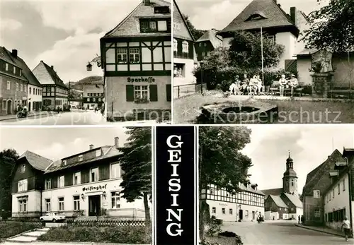 AK / Ansichtskarte Geising Erzgebirge Sparkasse Geisinghof Kat. Geising Osterzgebirge