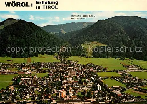 AK / Ansichtskarte Woergl Tirol Fliegeraufnahme Markbachjoch Wildschoenau