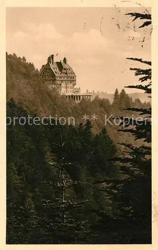 AK / Ansichtskarte Wildbad Schwarzwald Sommerberghotel Blick vom Auchhalter Kopf  Kat. Bad Wildbad