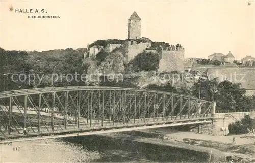 AK / Ansichtskarte Halle Saale Burg Giebichenstein Kat. Halle