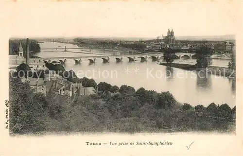 AK / Ansichtskarte Tours Indre et Loire Vue prise de Saint Symphorien Kat. Tours