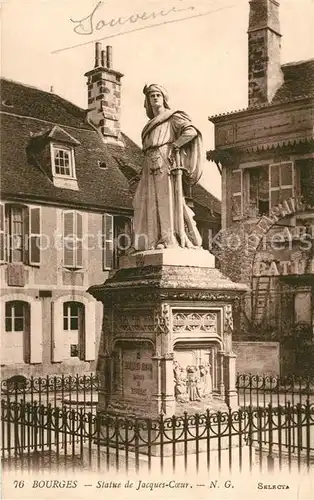 AK / Ansichtskarte Bourges Statue de Jacques Coeur Kat. Bourges