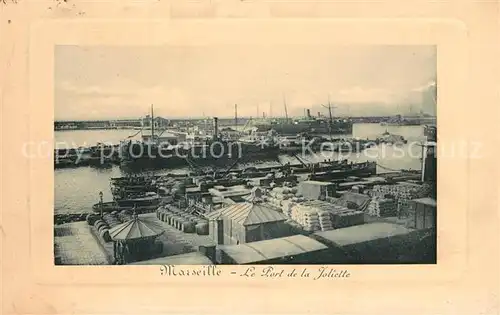 AK / Ansichtskarte Marseille Bouches du Rhone Le Port de la Joliette