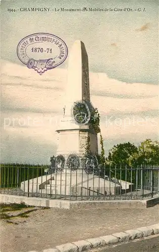 AK / Ansichtskarte Champigny Marne Monument des Mobiles de la Cote d Or Kat. Champigny