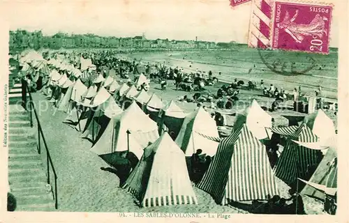 AK / Ansichtskarte Les Sables d Olonne La Plage Kat. Les Sables d Olonne