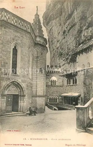 AK / Ansichtskarte Rocamadour Cour Interieure Magasin du Pelerinage Kat. Rocamadour