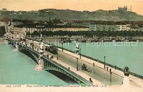 AK / Ansichtskarte Lyon France Pont Gallieni sur le Rhone Pont du Midi Kat. Lyon