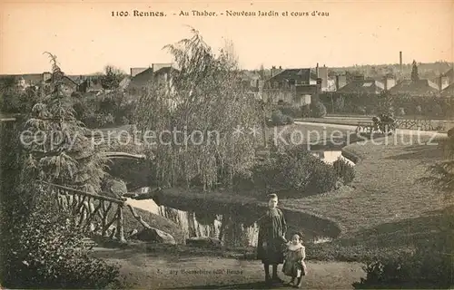 AK / Ansichtskarte Rennes Au Thabor Nouveau Jardin et cours d eau Kat. Rennes