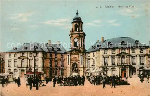 AK / Ansichtskarte Rennes Hotel de Ville Kat. Rennes