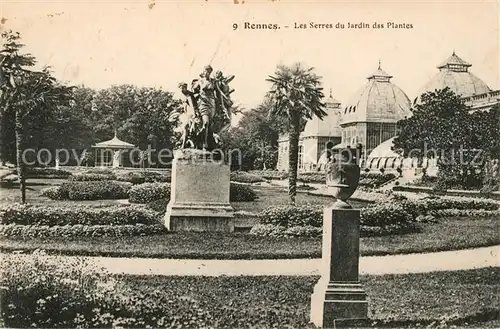 AK / Ansichtskarte Rennes Les Serres du Jardin des Plantes Kat. Rennes