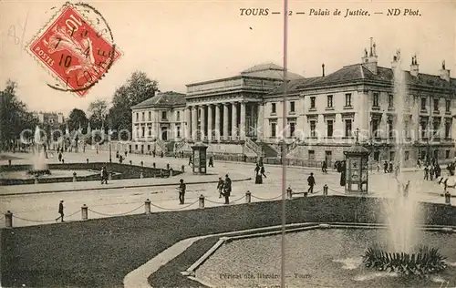 AK / Ansichtskarte Tours Indre et Loire Palais de Justice Kat. Tours