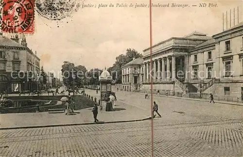 AK / Ansichtskarte Tours Indre et Loire Palais de Justice Place du Palais de Justice Boulevard Beranger Kat. Tours