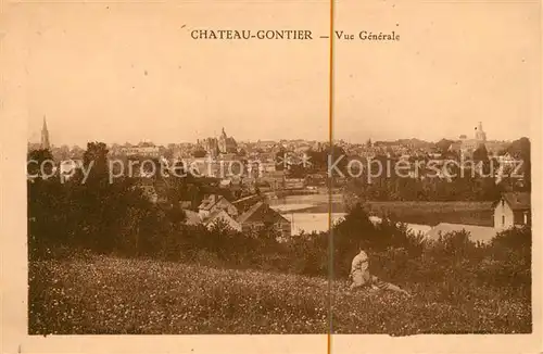 AK / Ansichtskarte Chateau Gontier Vue generale Kat. Chateau Gontier